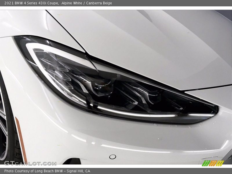 Alpine White / Canberra Beige 2021 BMW 4 Series 430i Coupe