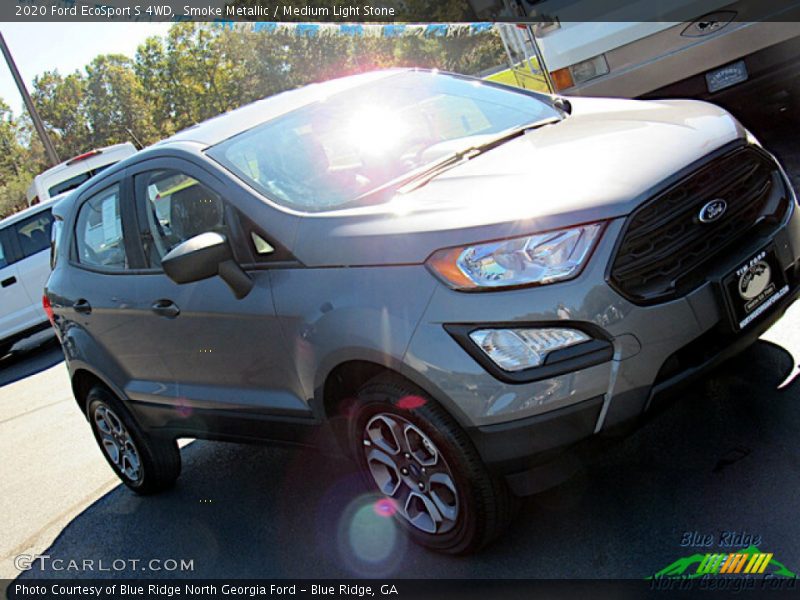 Smoke Metallic / Medium Light Stone 2020 Ford EcoSport S 4WD