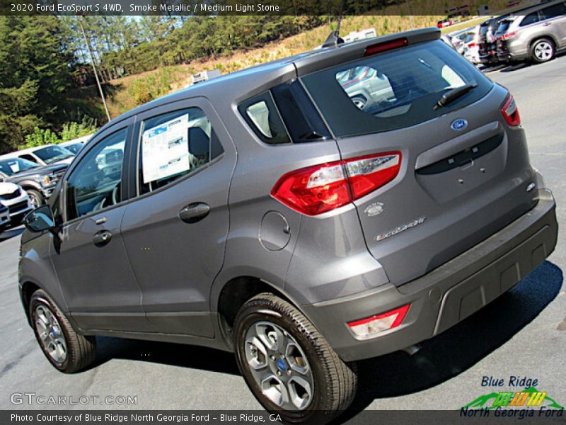 Smoke Metallic / Medium Light Stone 2020 Ford EcoSport S 4WD