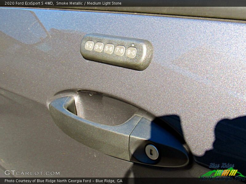Smoke Metallic / Medium Light Stone 2020 Ford EcoSport S 4WD