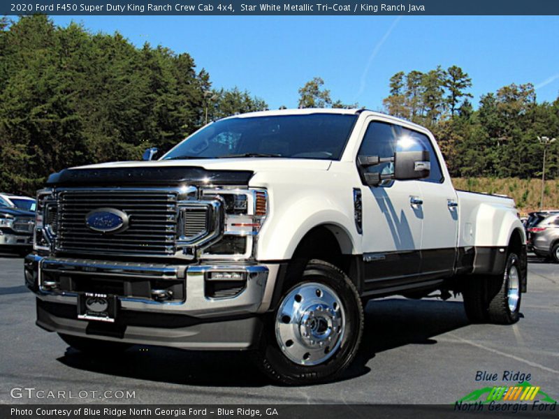 Star White Metallic Tri-Coat / King Ranch Java 2020 Ford F450 Super Duty King Ranch Crew Cab 4x4