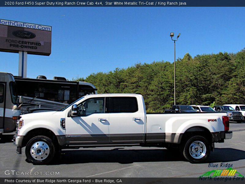 Star White Metallic Tri-Coat / King Ranch Java 2020 Ford F450 Super Duty King Ranch Crew Cab 4x4