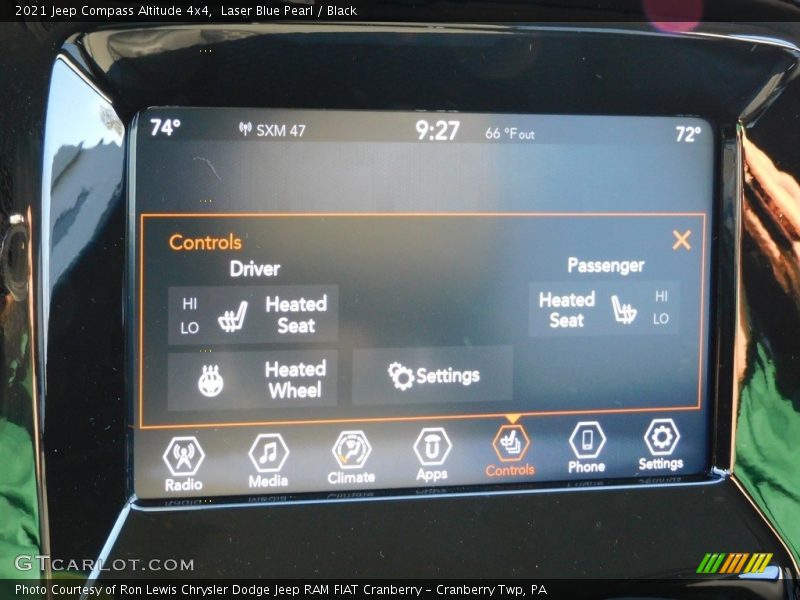 Laser Blue Pearl / Black 2021 Jeep Compass Altitude 4x4