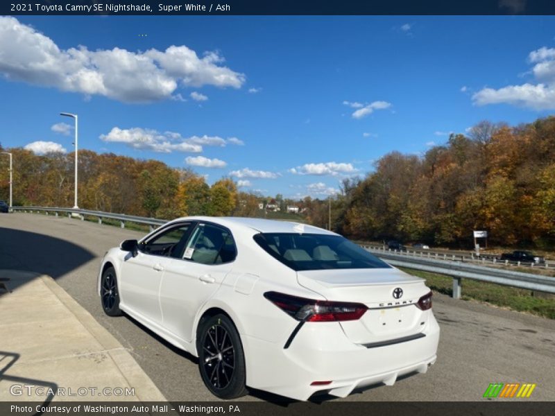 Super White / Ash 2021 Toyota Camry SE Nightshade