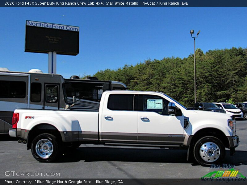 Star White Metallic Tri-Coat / King Ranch Java 2020 Ford F450 Super Duty King Ranch Crew Cab 4x4
