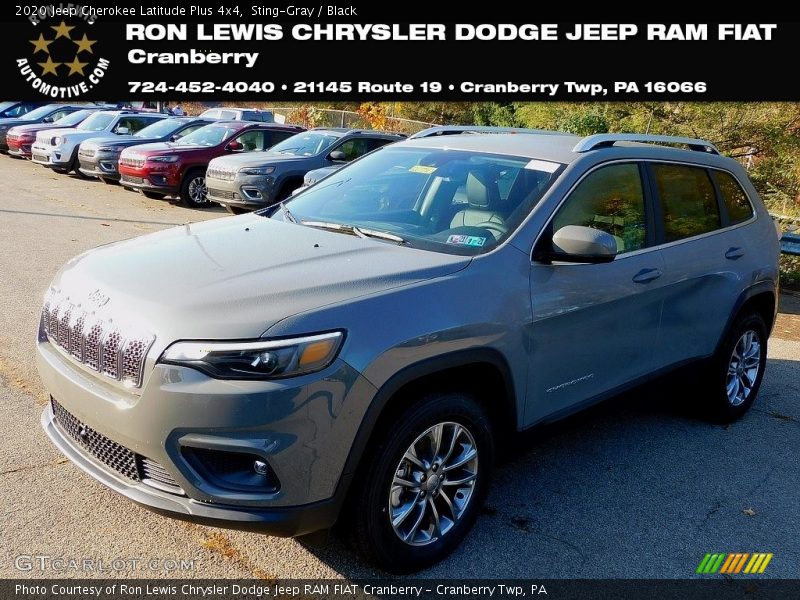 Sting-Gray / Black 2020 Jeep Cherokee Latitude Plus 4x4