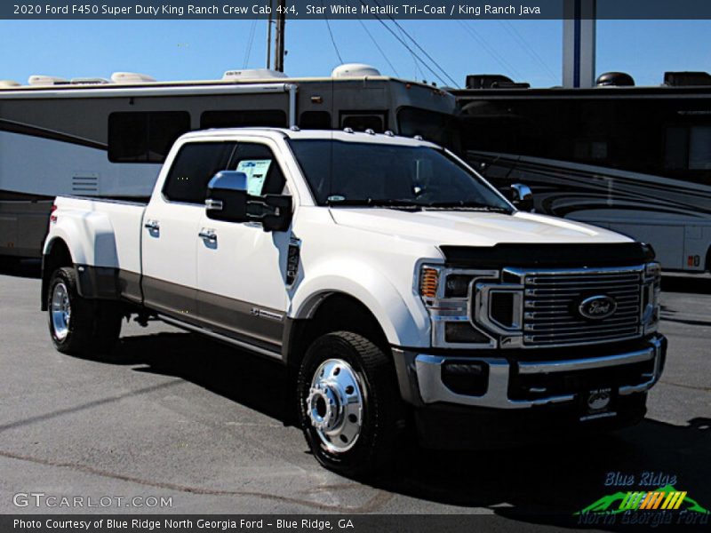 Star White Metallic Tri-Coat / King Ranch Java 2020 Ford F450 Super Duty King Ranch Crew Cab 4x4