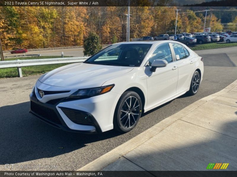 Super White / Ash 2021 Toyota Camry SE Nightshade