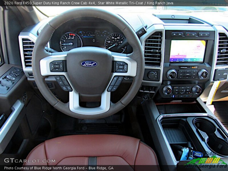 Star White Metallic Tri-Coat / King Ranch Java 2020 Ford F450 Super Duty King Ranch Crew Cab 4x4