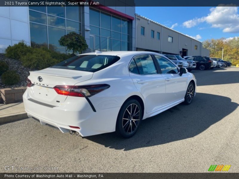 Super White / Ash 2021 Toyota Camry SE Nightshade