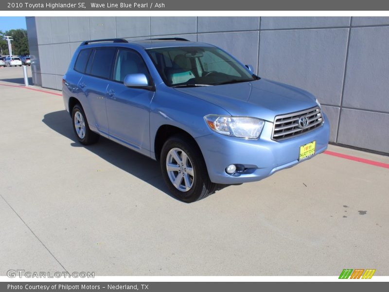 Wave Line Blue Pearl / Ash 2010 Toyota Highlander SE