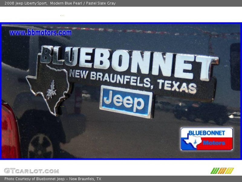 Modern Blue Pearl / Pastel Slate Gray 2008 Jeep Liberty Sport