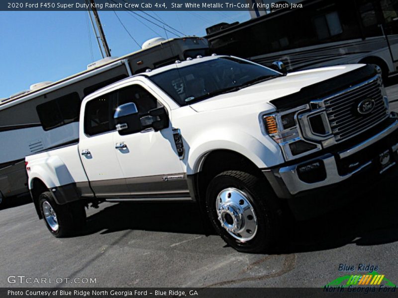 Star White Metallic Tri-Coat / King Ranch Java 2020 Ford F450 Super Duty King Ranch Crew Cab 4x4