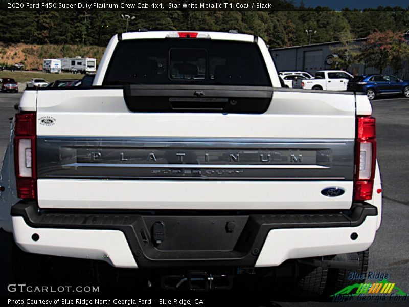 Star White Metallic Tri-Coat / Black 2020 Ford F450 Super Duty Platinum Crew Cab 4x4
