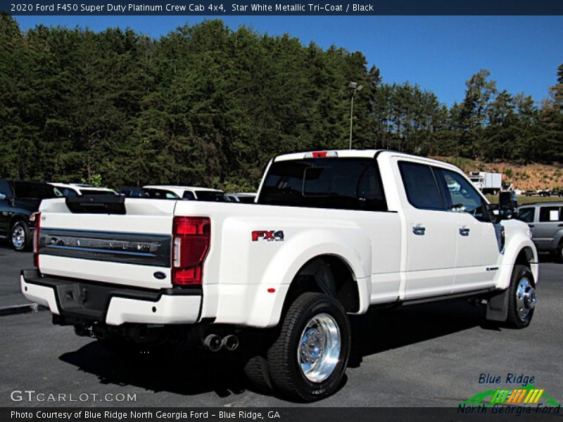 Star White Metallic Tri-Coat / Black 2020 Ford F450 Super Duty Platinum Crew Cab 4x4