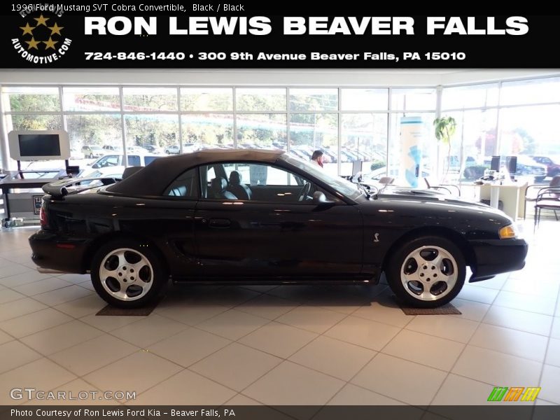 Black / Black 1996 Ford Mustang SVT Cobra Convertible