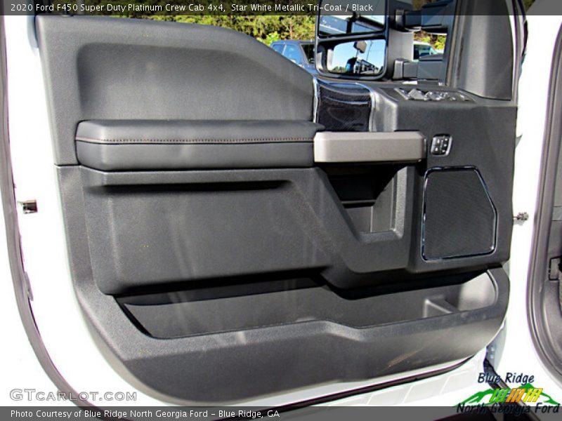 Star White Metallic Tri-Coat / Black 2020 Ford F450 Super Duty Platinum Crew Cab 4x4