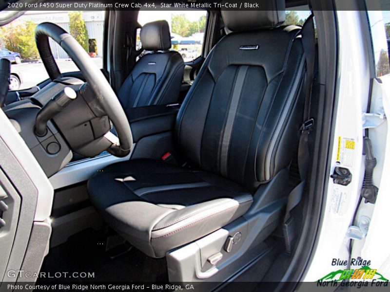 Star White Metallic Tri-Coat / Black 2020 Ford F450 Super Duty Platinum Crew Cab 4x4