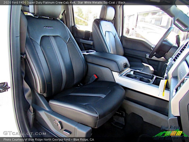 Star White Metallic Tri-Coat / Black 2020 Ford F450 Super Duty Platinum Crew Cab 4x4
