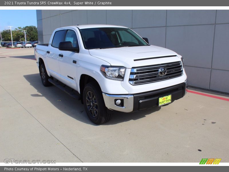 Super White / Graphite 2021 Toyota Tundra SR5 CrewMax 4x4