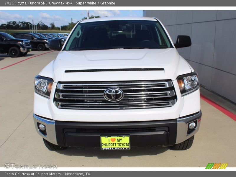 Super White / Graphite 2021 Toyota Tundra SR5 CrewMax 4x4