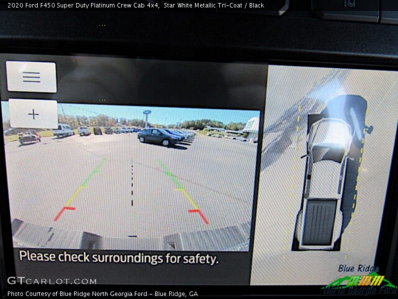 Star White Metallic Tri-Coat / Black 2020 Ford F450 Super Duty Platinum Crew Cab 4x4