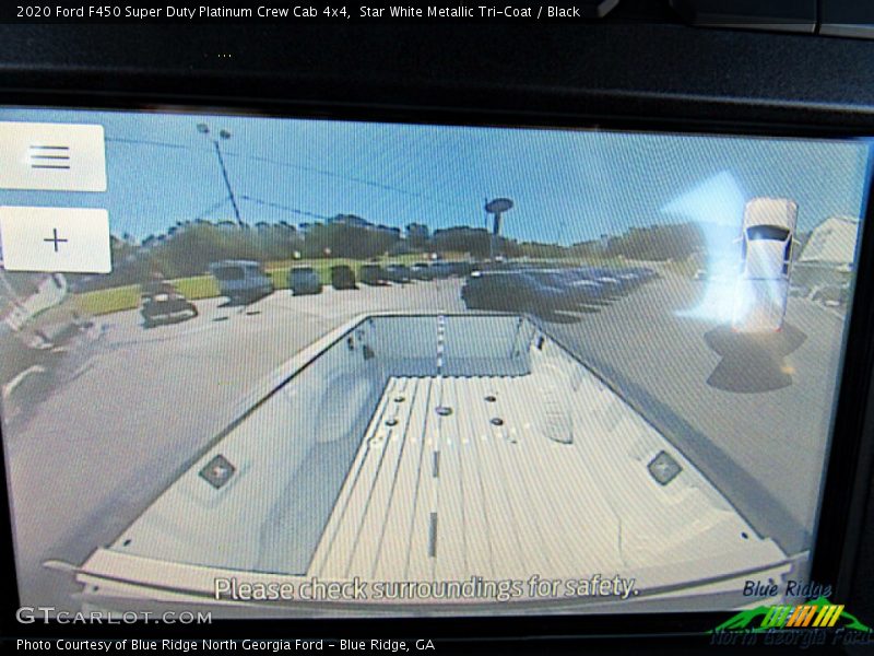Star White Metallic Tri-Coat / Black 2020 Ford F450 Super Duty Platinum Crew Cab 4x4