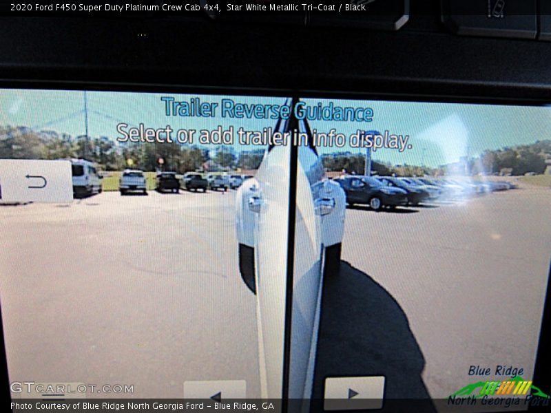 Star White Metallic Tri-Coat / Black 2020 Ford F450 Super Duty Platinum Crew Cab 4x4