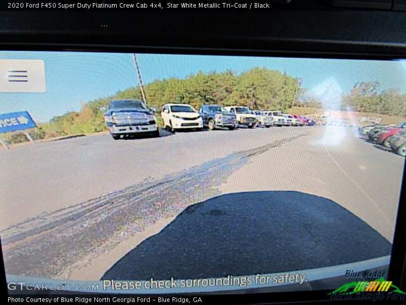 Star White Metallic Tri-Coat / Black 2020 Ford F450 Super Duty Platinum Crew Cab 4x4
