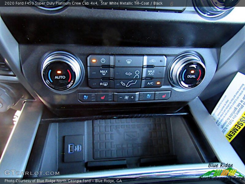 Star White Metallic Tri-Coat / Black 2020 Ford F450 Super Duty Platinum Crew Cab 4x4