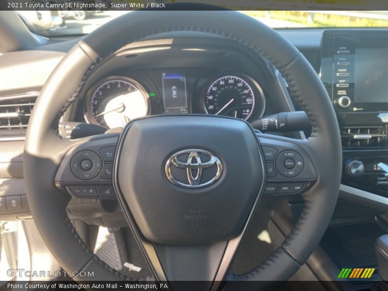 Super White / Black 2021 Toyota Camry SE Nightshade