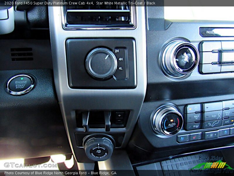 Star White Metallic Tri-Coat / Black 2020 Ford F450 Super Duty Platinum Crew Cab 4x4