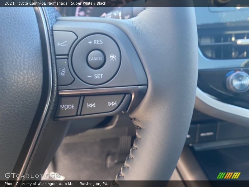 Super White / Black 2021 Toyota Camry SE Nightshade