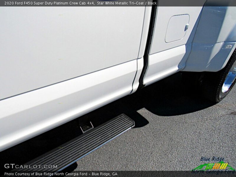 Star White Metallic Tri-Coat / Black 2020 Ford F450 Super Duty Platinum Crew Cab 4x4
