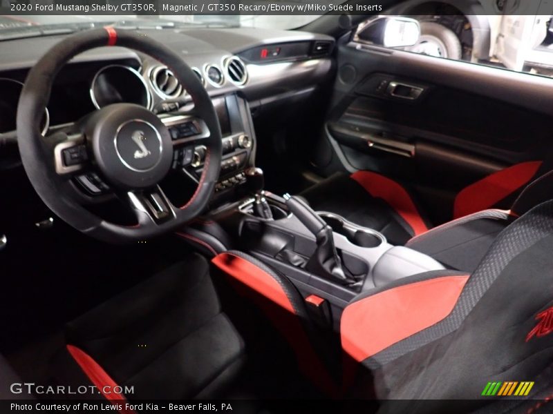  2020 Mustang Shelby GT350R GT350 Recaro/Ebony w/Miko Suede Inserts Interior