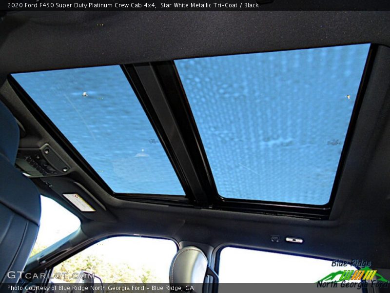 Star White Metallic Tri-Coat / Black 2020 Ford F450 Super Duty Platinum Crew Cab 4x4