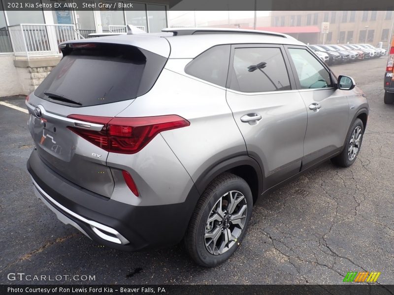 Steel Gray / Black 2021 Kia Seltos EX AWD