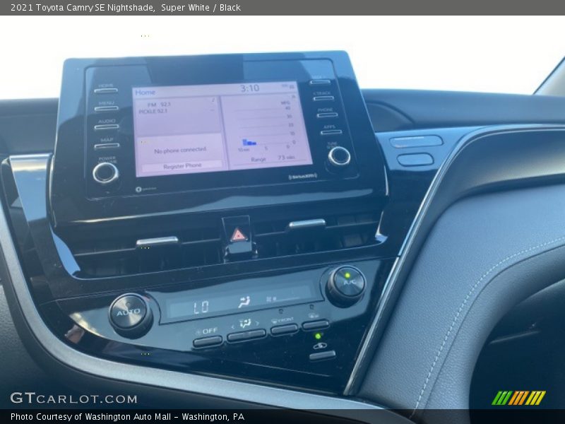 Super White / Black 2021 Toyota Camry SE Nightshade