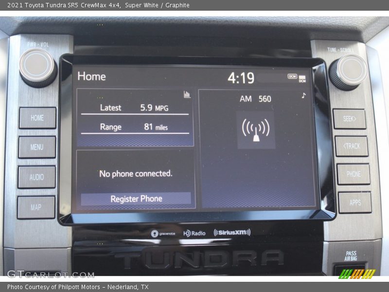 Super White / Graphite 2021 Toyota Tundra SR5 CrewMax 4x4