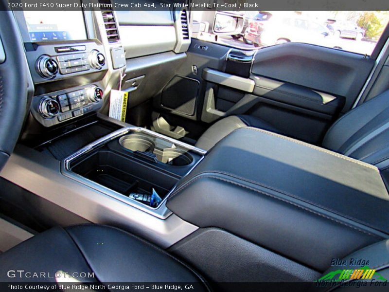 Star White Metallic Tri-Coat / Black 2020 Ford F450 Super Duty Platinum Crew Cab 4x4