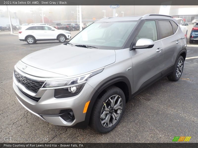 Steel Gray / Black 2021 Kia Seltos EX AWD