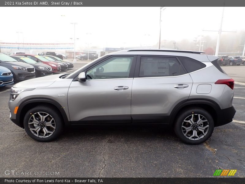 Steel Gray / Black 2021 Kia Seltos EX AWD