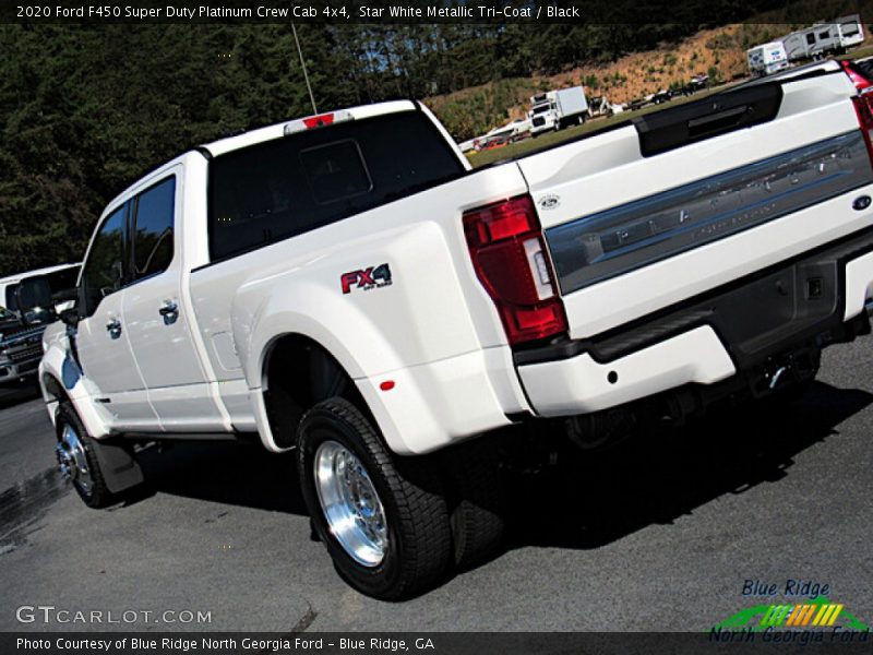 Star White Metallic Tri-Coat / Black 2020 Ford F450 Super Duty Platinum Crew Cab 4x4