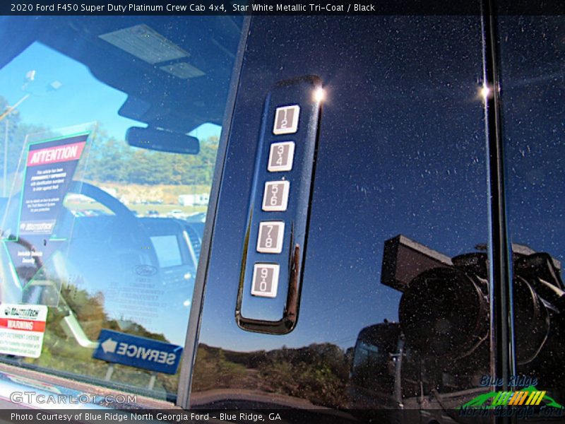 Star White Metallic Tri-Coat / Black 2020 Ford F450 Super Duty Platinum Crew Cab 4x4