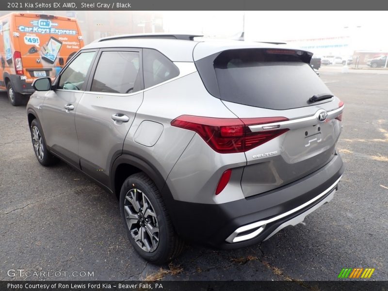 Steel Gray / Black 2021 Kia Seltos EX AWD