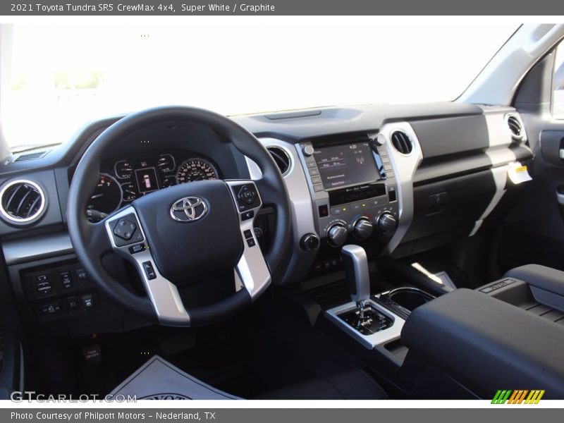 Super White / Graphite 2021 Toyota Tundra SR5 CrewMax 4x4