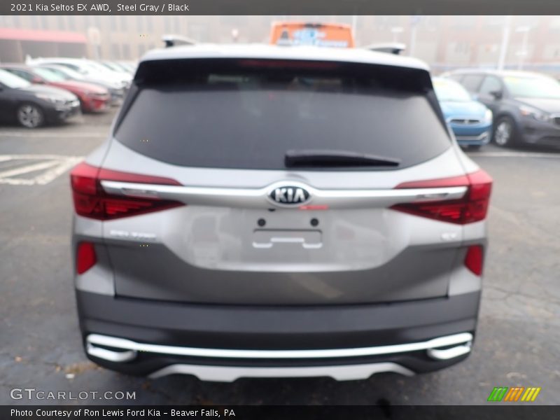 Steel Gray / Black 2021 Kia Seltos EX AWD