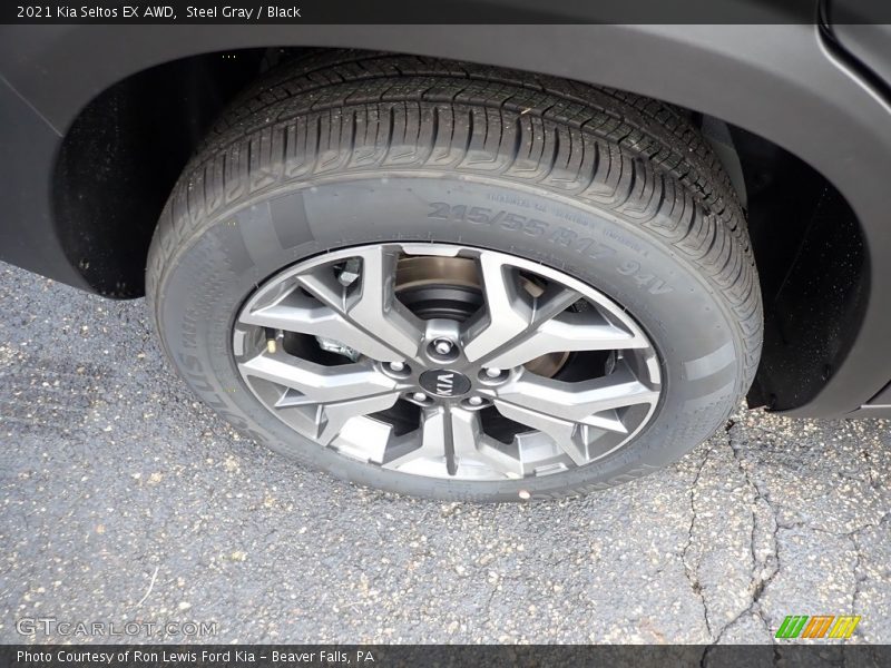 Steel Gray / Black 2021 Kia Seltos EX AWD