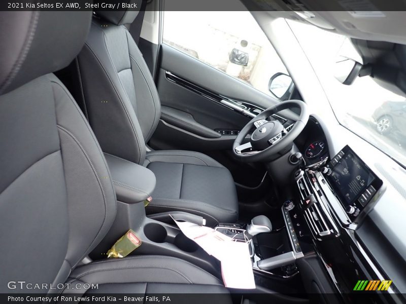 Steel Gray / Black 2021 Kia Seltos EX AWD