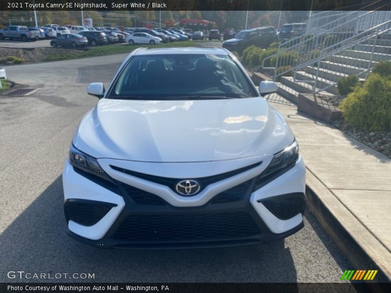 Super White / Black 2021 Toyota Camry SE Nightshade